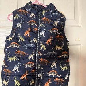 Kids Dinosaur Puffer Vest